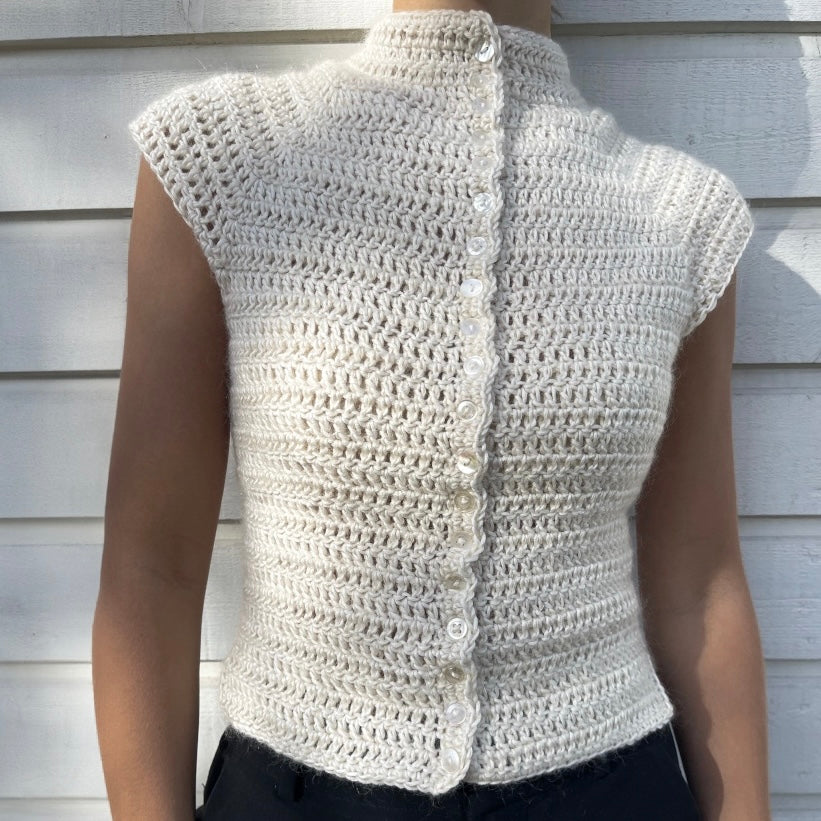 Button Up Top Crochet Pattern