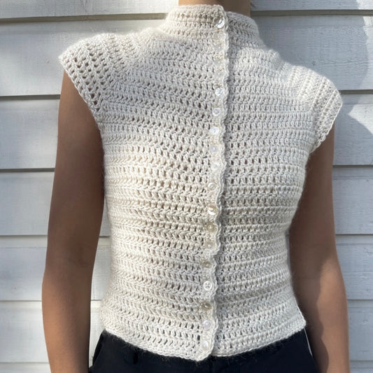 Button Up Top Crochet Pattern