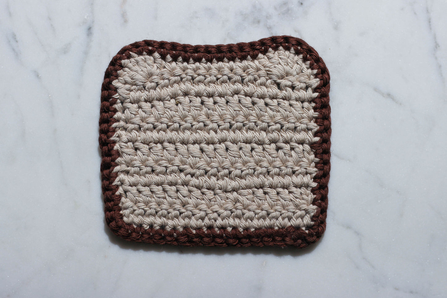 Breakfast collection Crochet Coasters - Bread Slice Toast, Coffee Mug, Waffle, Food - fast crochet project and beginner friendly
