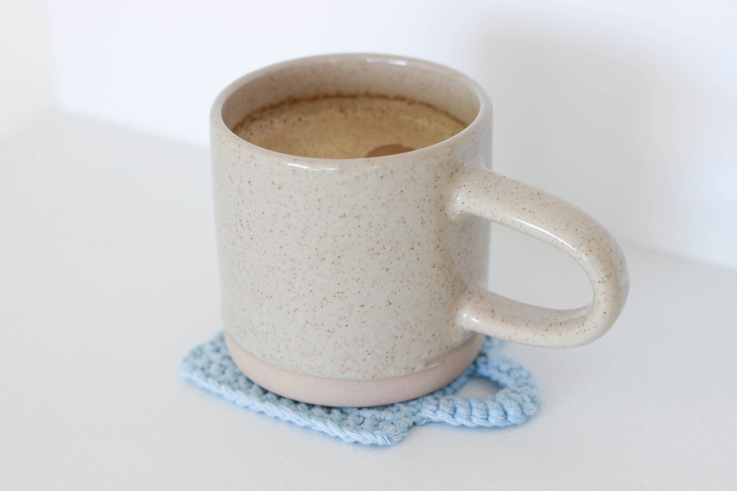 Breakfast collection Crochet Coasters - Bread Slice Toast, Coffee Mug, Waffle, Food - fast crochet project and beginner friendly