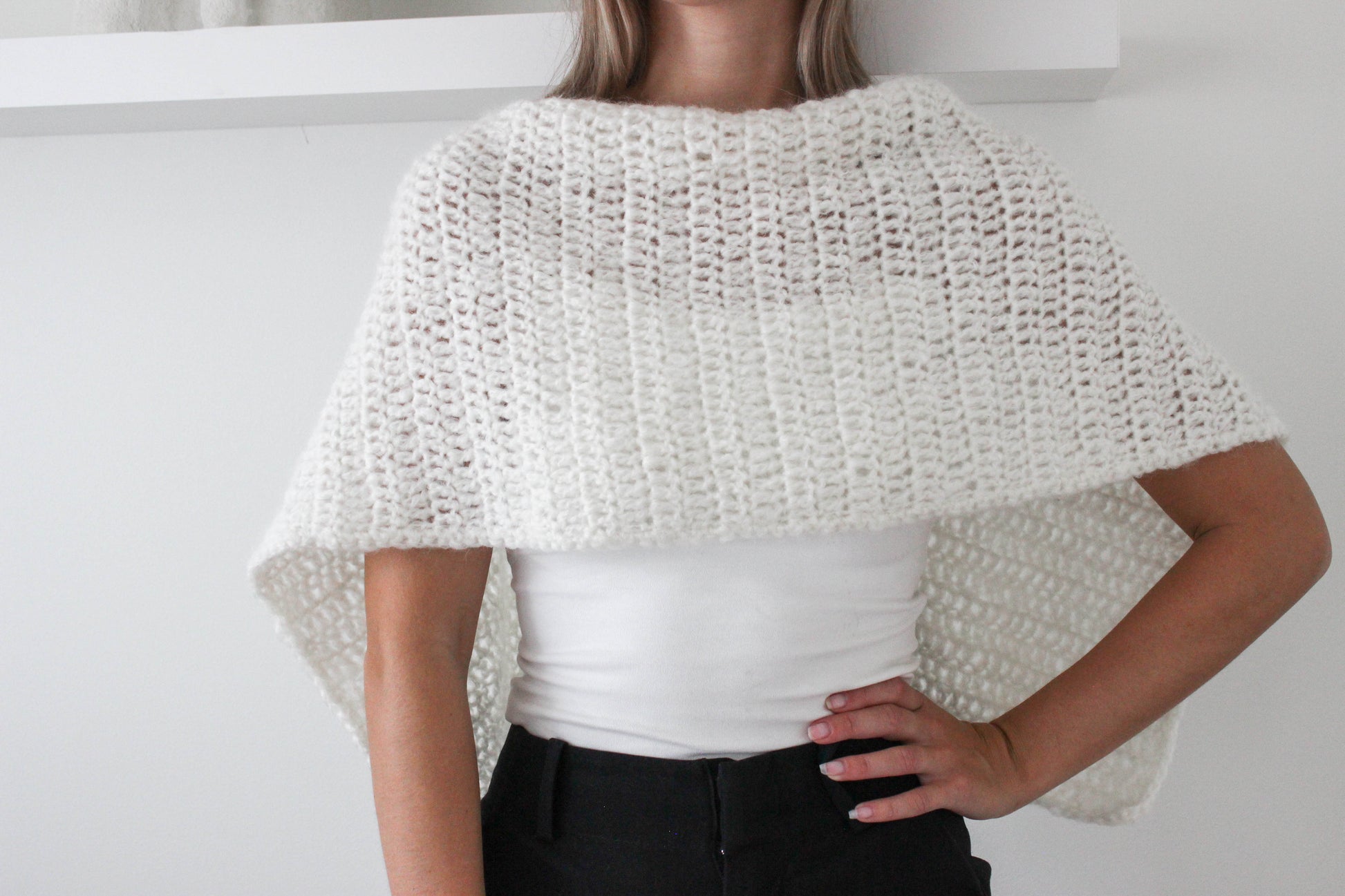 Crochet poncho pattern