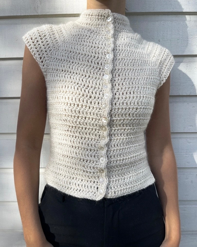 Button Up Top - Crochet Pattern