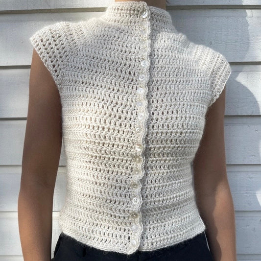 Button Up Top Crochet Pattern