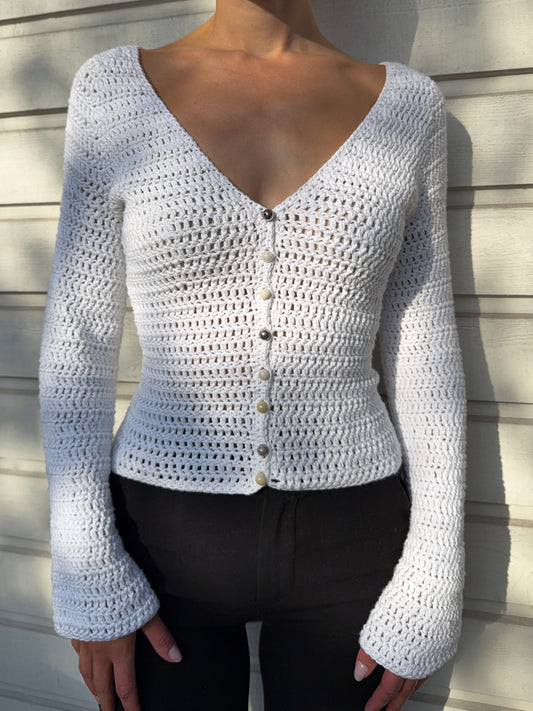 V-Neck Cardigan Crochet Pattern
