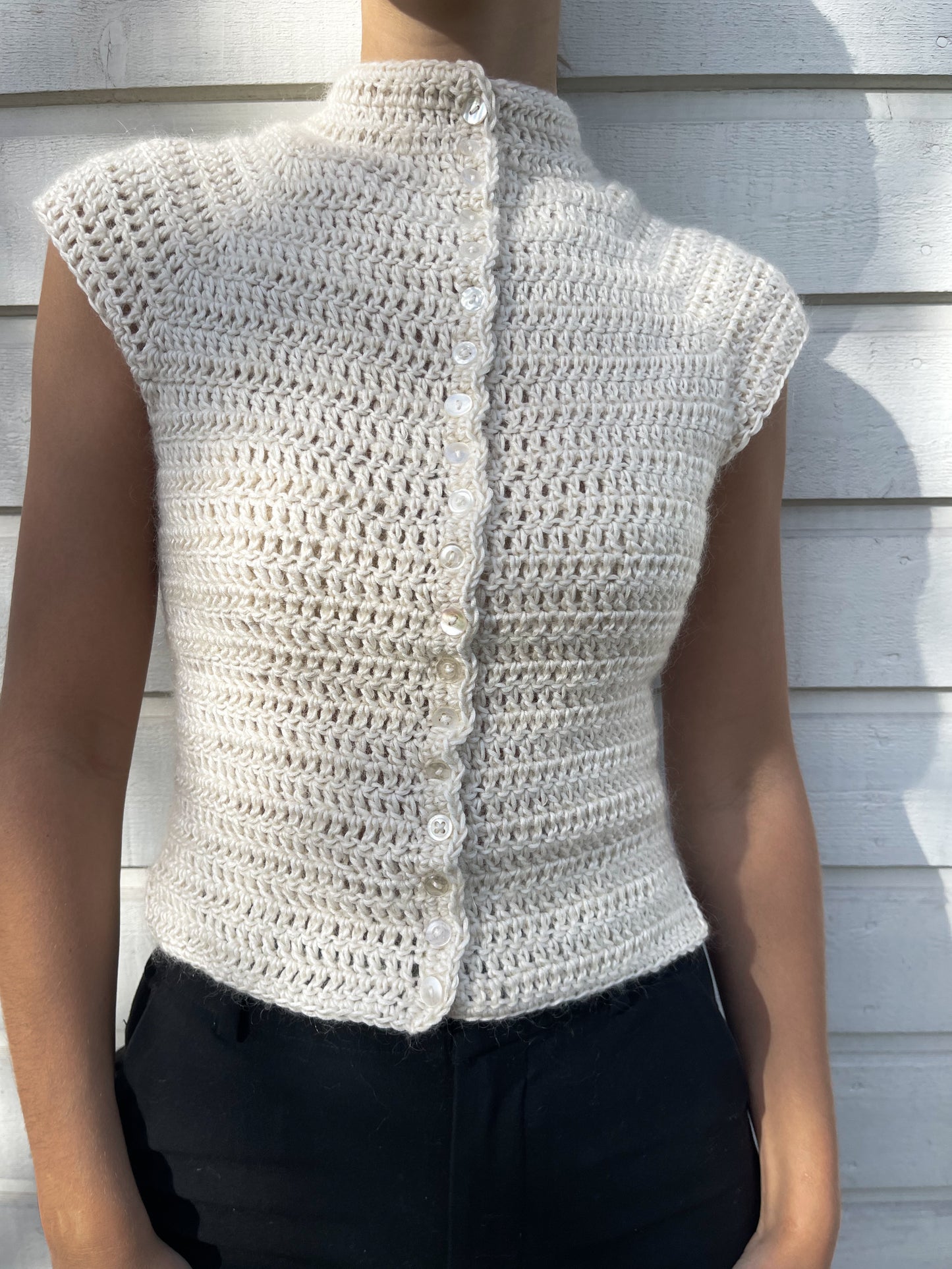 Button Up Top - Crochet Pattern