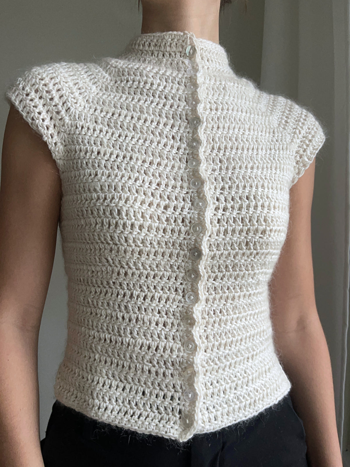 Button Up Top Crochet Pattern – Emmy Madeleine Crochet