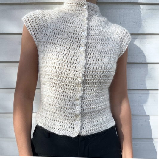 Button Up Top Crochet Pattern